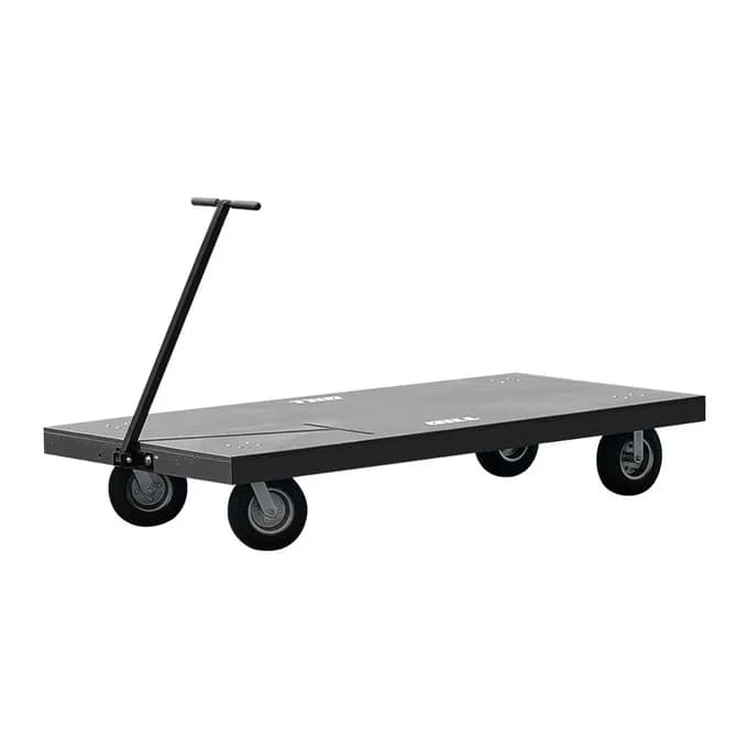 Wood Deck Pit Cart
