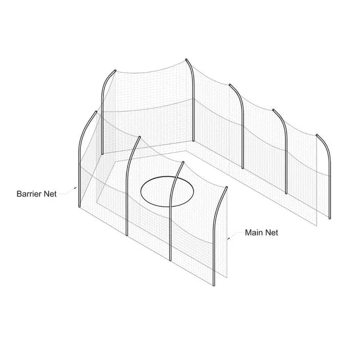 Barrier Net for 8010 Discus Cage
