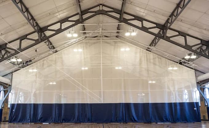 Slope-Fold Divider Curtain