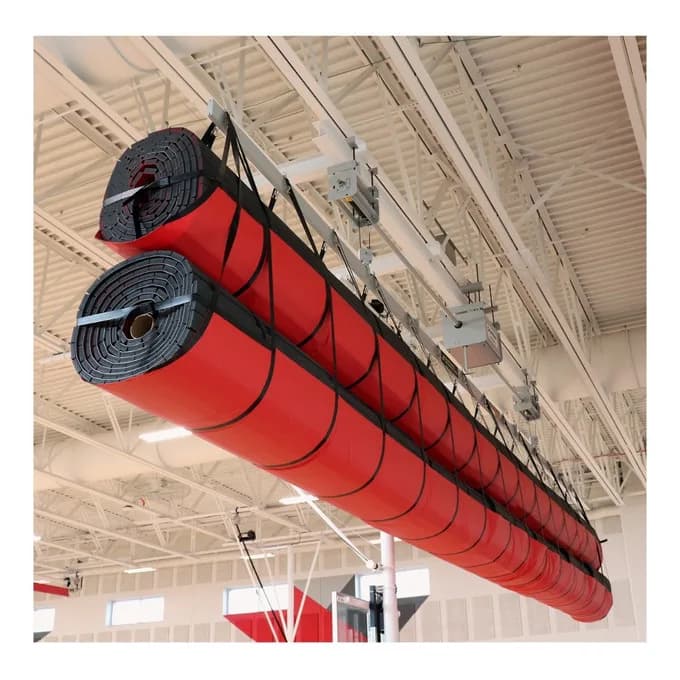 Ceiling-Mounted Stationary Mat Mover; 2 Mats