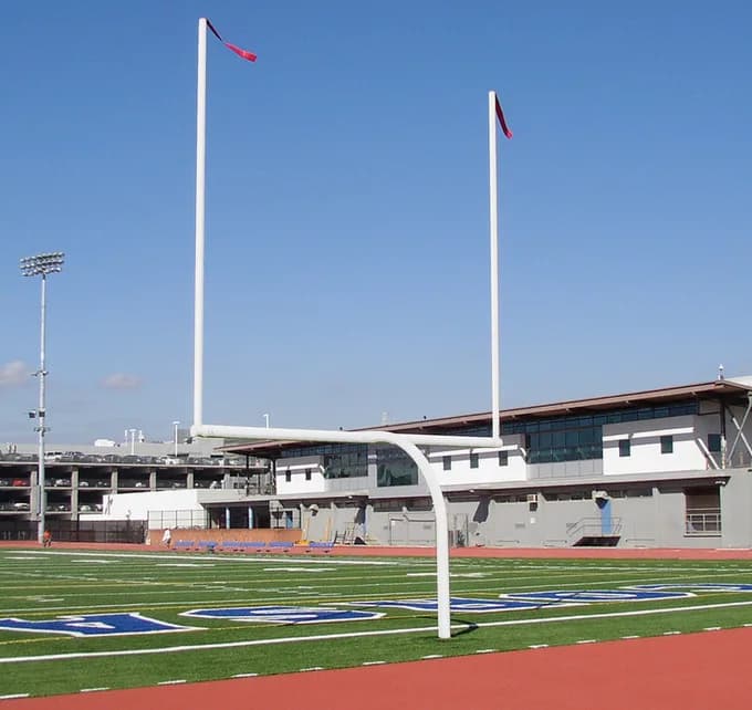 College Football Goals - Ground Sleeve Installation