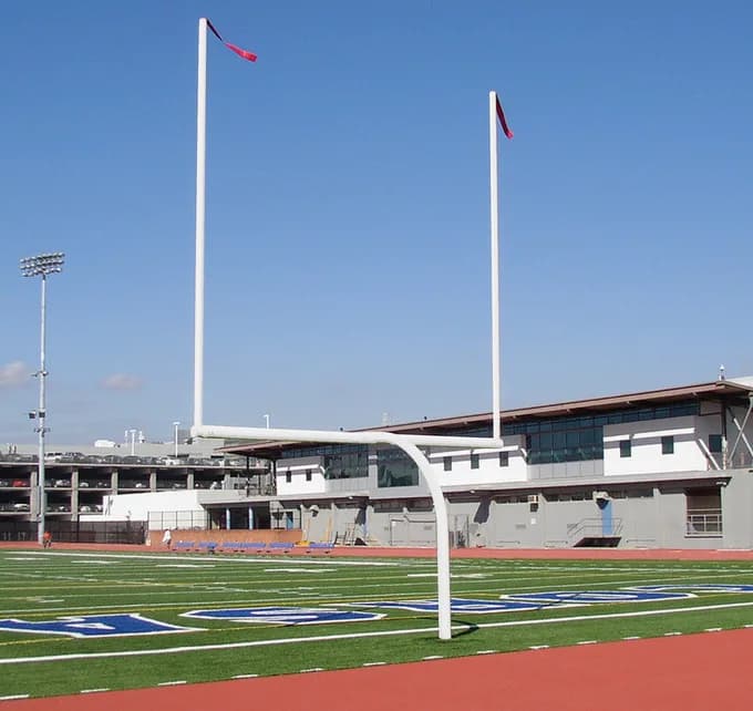 College Football Goals - Plate Mount Installation